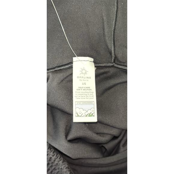 NWT OFFLINE by Aerie High-Waisted Black Leggings Size 7/8 - Picture 4 of 4